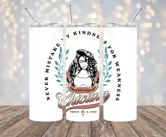 Chicana Loud and Proud 20 oz. Sainless Steel Tumbler