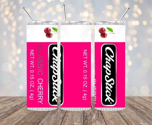 Jumbo Cherry ChapStick 20oz. Tumbler